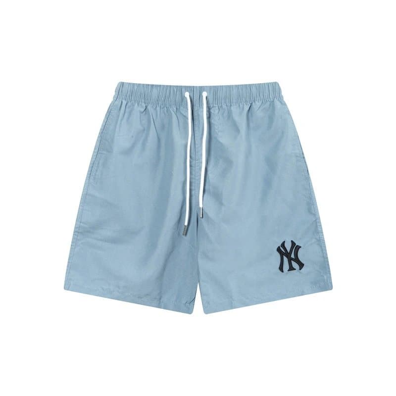 BAPE Logo Print Shorts Diamond B Pattern — 922速干裤浅蓝