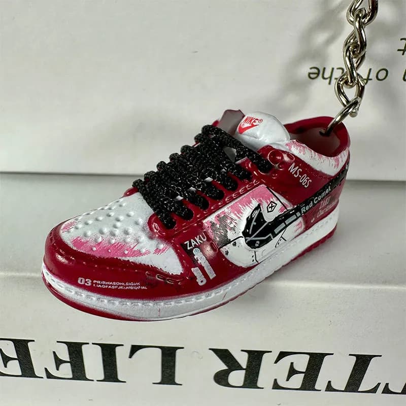 Cactus Plant Flea Market Sneaker Keychain Blue Lightning — 33. Gundam Red