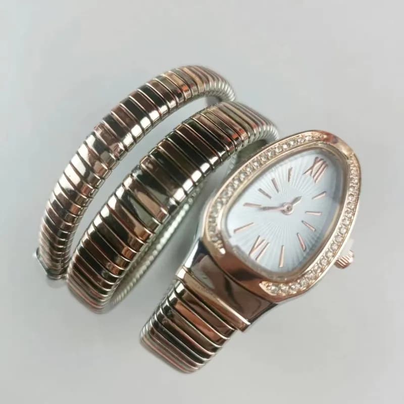 Bulgari Serpenti Tubogas Bracelet with Diamond Bezel