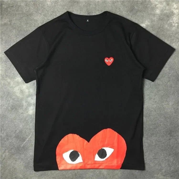 Comme des Garçons Heart T-Shirt Oversized Heart Print