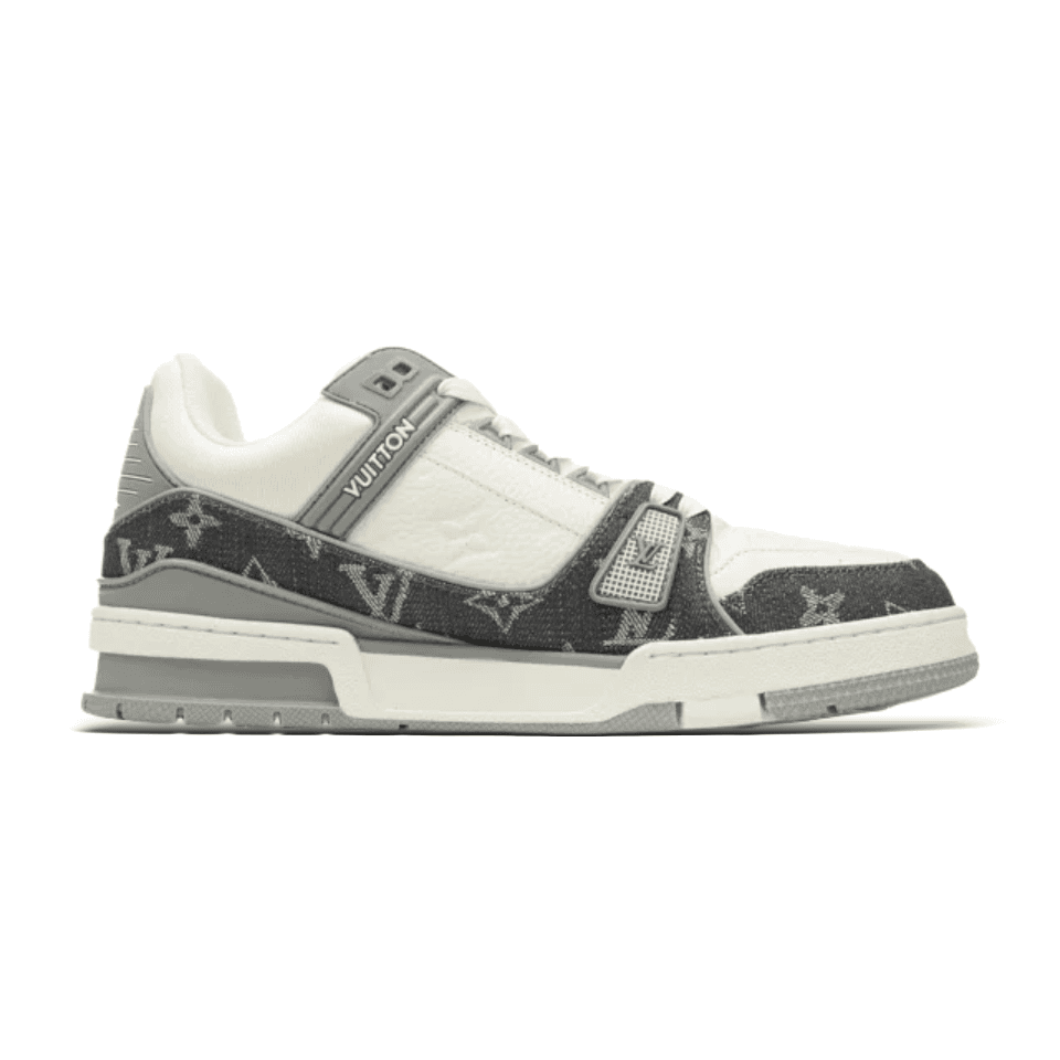 Louis Vuitton LV Trainer Monogram Studs — 36-47(留言备注尺码) · Grey denim · Budget