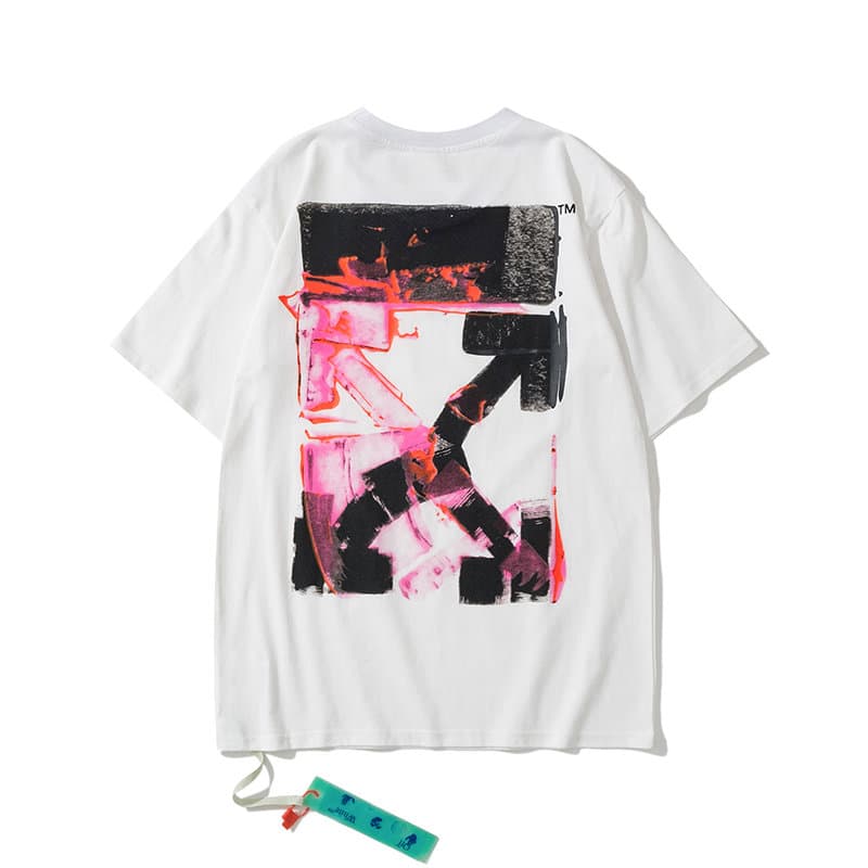 Off-White Arrow Graphic Tee Painted Arrow — 白色