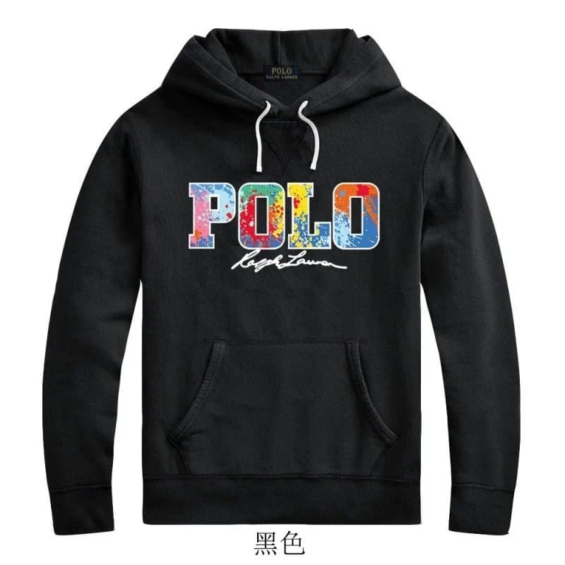 Polo Ralph Lauren Polo Hoodie Multi-Color Paint Splatter Logo