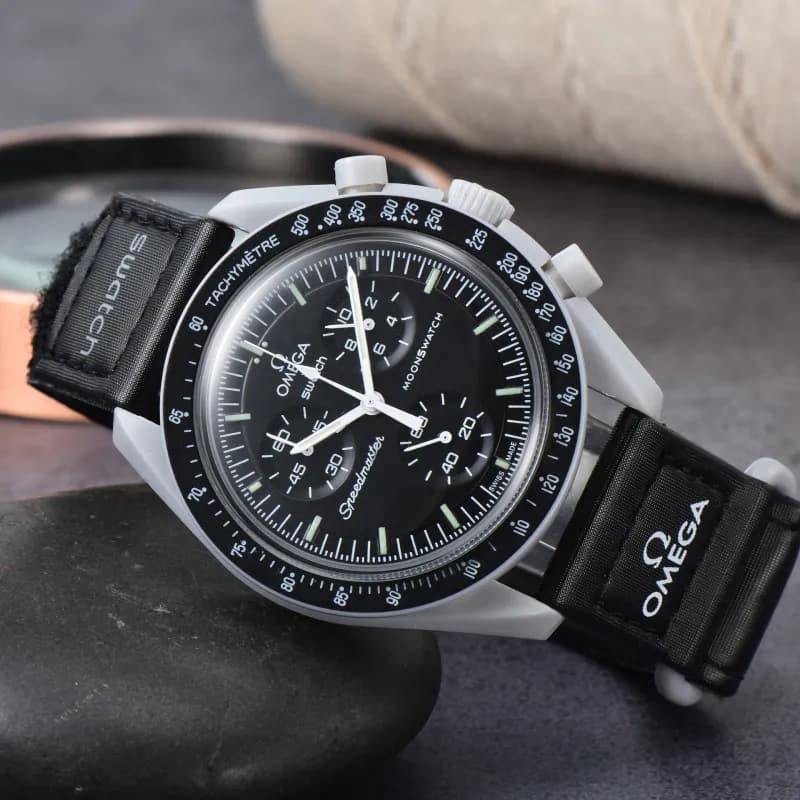 Omega × Swatch Speedmaster Moonwatch Bioceramic White