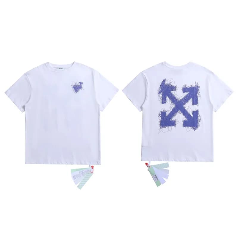 Off-White Arrow Logo T-Shirt Ice Blue Arrow — 2098 white