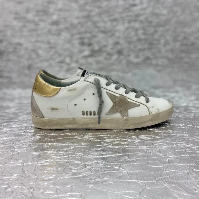 Golden Goose Superstar Distressed Gold Star