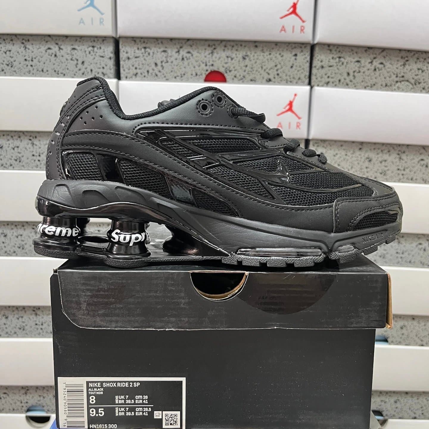 Nike × Supreme Shox Ride 2 SP All Black