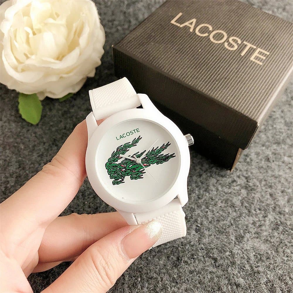 Lacoste Watch Green Crocodile Logo