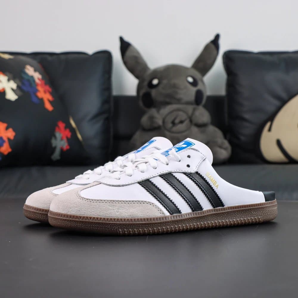 Adidas Samba Metallic Silver — TOP版本 · LB3814 一脚蹬 白