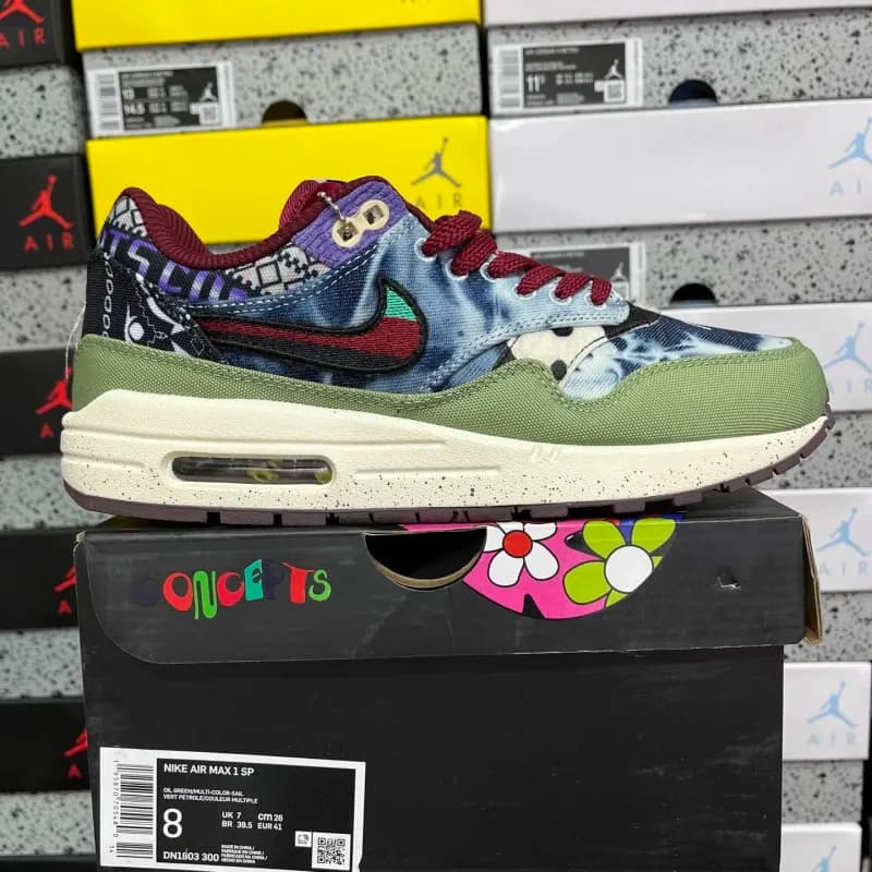 Nike Air Max 1 Leopard Print — 黑绿腰果 DN1803-300