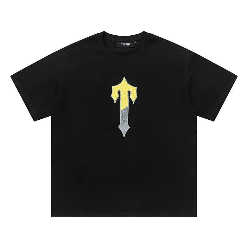 Trapstar T-Shirt Gold & Silver Dagger Logo
