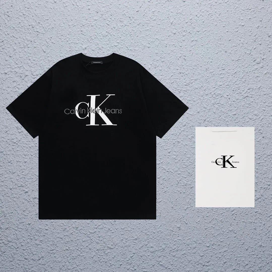 Calvin Klein CK Logo Tee Monogram Print — 2