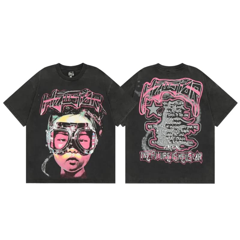 Stüssy Graphic Tee Flame Star Print — TX4HK07P