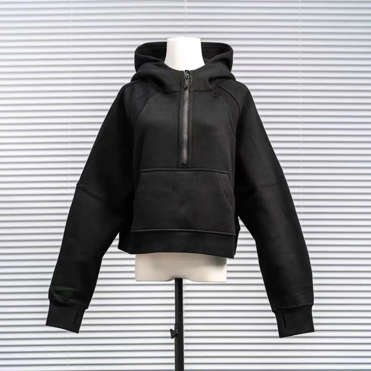 Lululemon Half-Zip Hoodie Solid Black