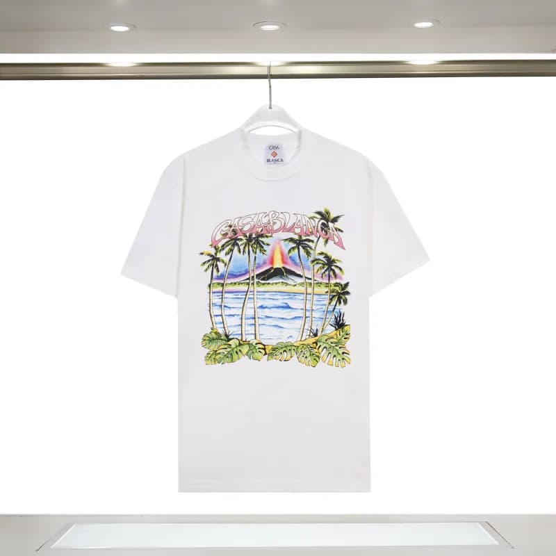 Aimé Leon Dore Casablanca Graphic Tee Casablanca Jet Print — 952 white