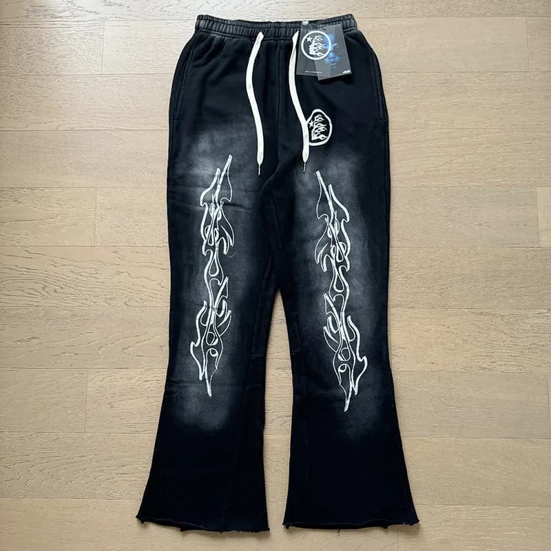 Hellstar Sweatpants Flame Graphic — X26