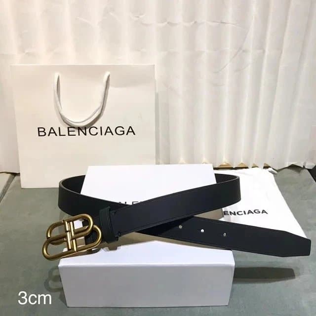 Balenciaga BB Belt Matte Black — 3.0古金