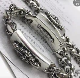 Chrome Hearts Cuff Bracelet Cross Motif