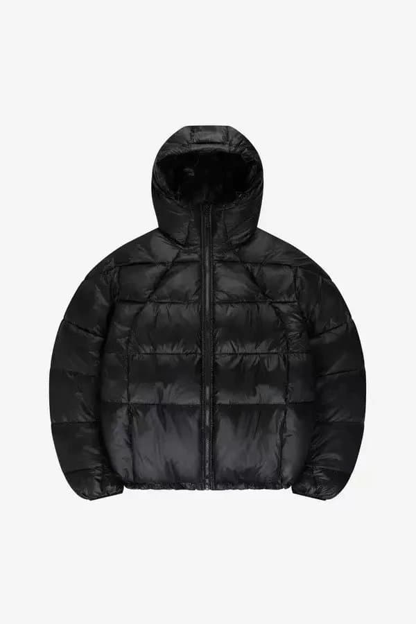 Stone Island Puffer Jacket Handprint Graphic — 棉服-1