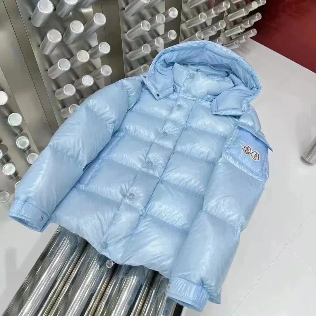 Moncler Puffer Jacket Iridescent Light Blue