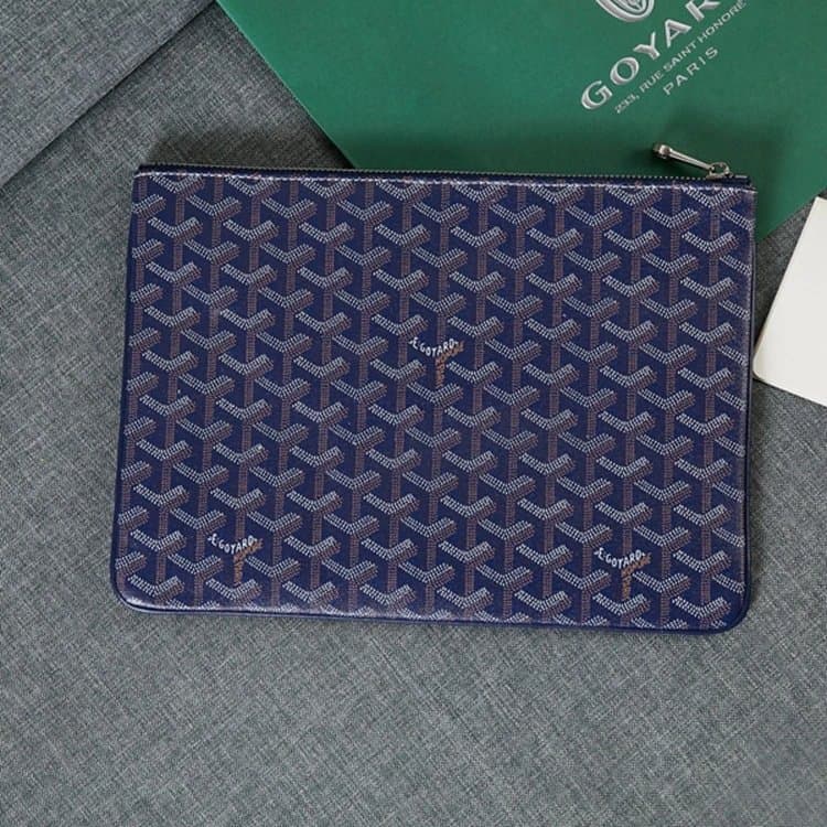 Goyard Pouch Saint Louis Pattern — 宝蓝色