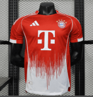 Adidas Baseball Shirt Striped — 25-26 Player Bayern München Home 球员拜仁主