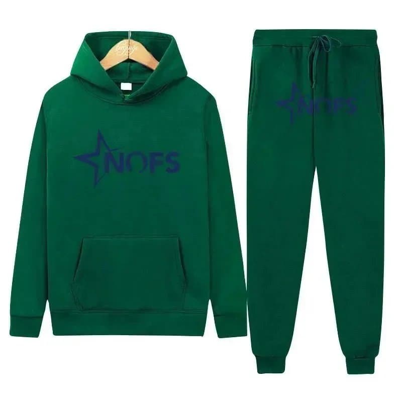 Emporio Armani EA7 Hoodie and Joggers Set Gold Logo — DD-27