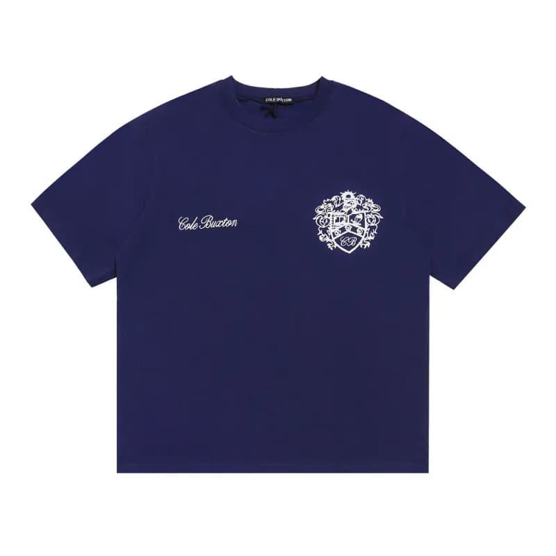 Logo Tee Cole Buxton Script — CB629宝蓝色短袖