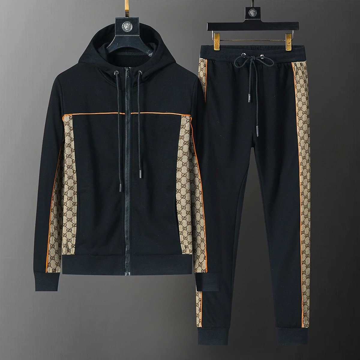 Gucci Hoodie and Joggers Set GG Web Stripe