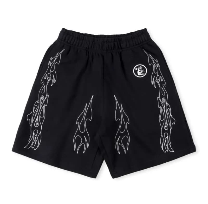 Joggers Hellstar Logo Print — 25 terry shorts