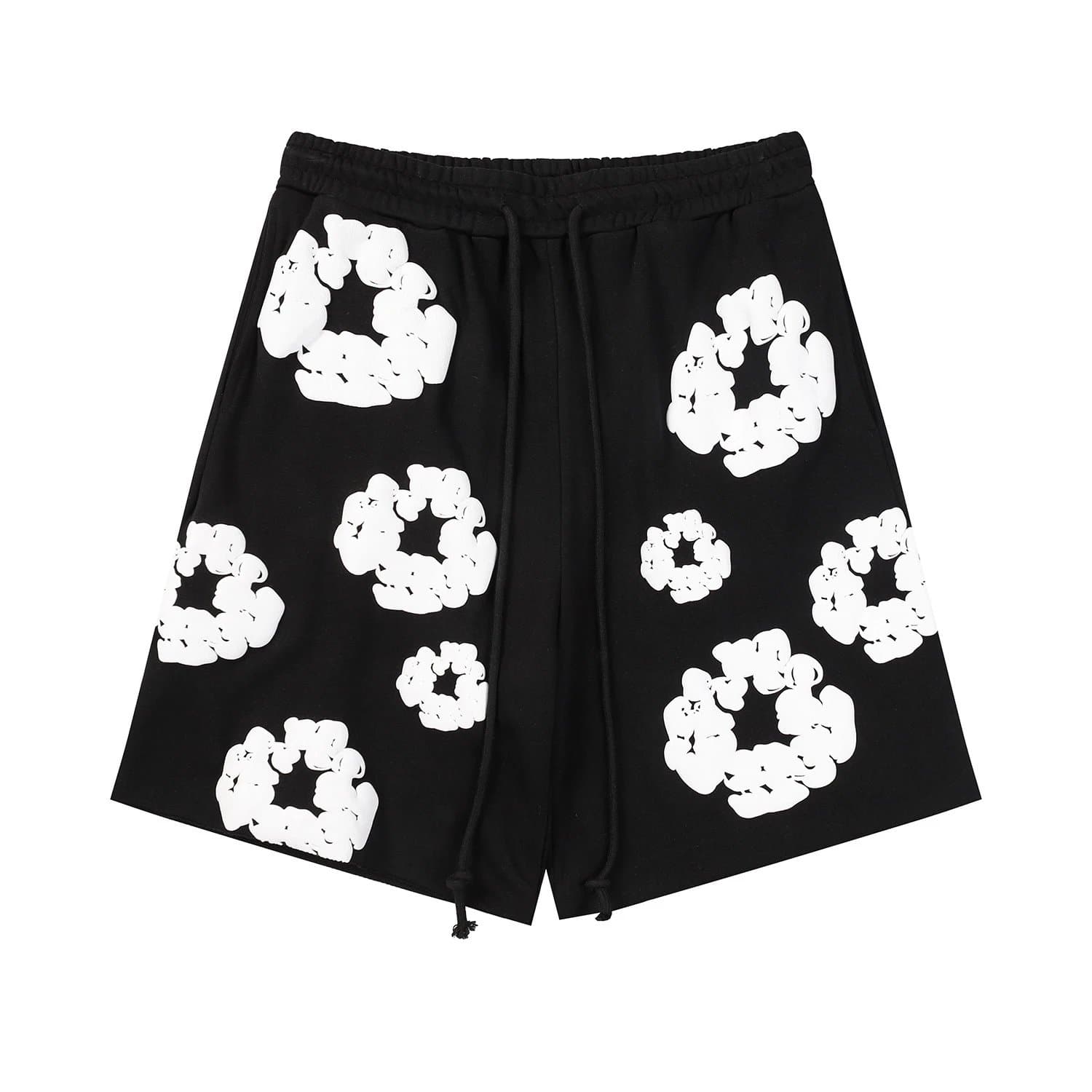 Supreme Printed Shorts Flame Logo — 短裤 黑白