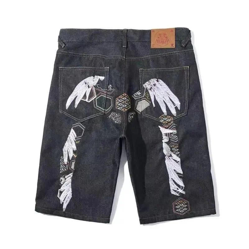 Neighborhood Denim Shorts Ukiyo-e Print Patch — 8