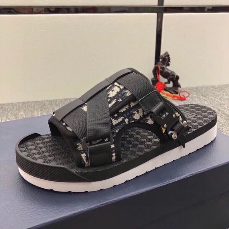 Dior B22 Slide Oblique Print