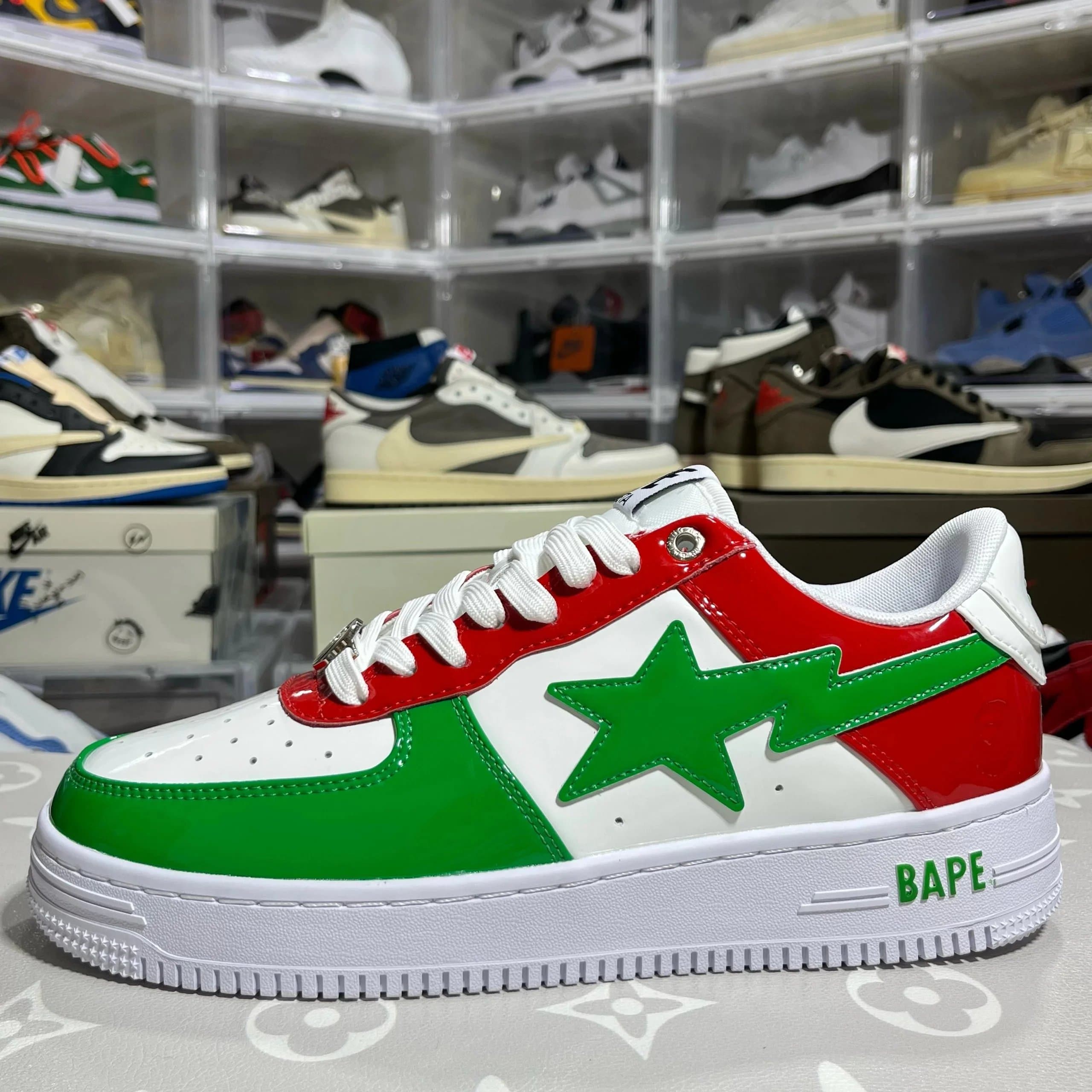 Bape Sta Red White Navy — Bape STA France White Red Green