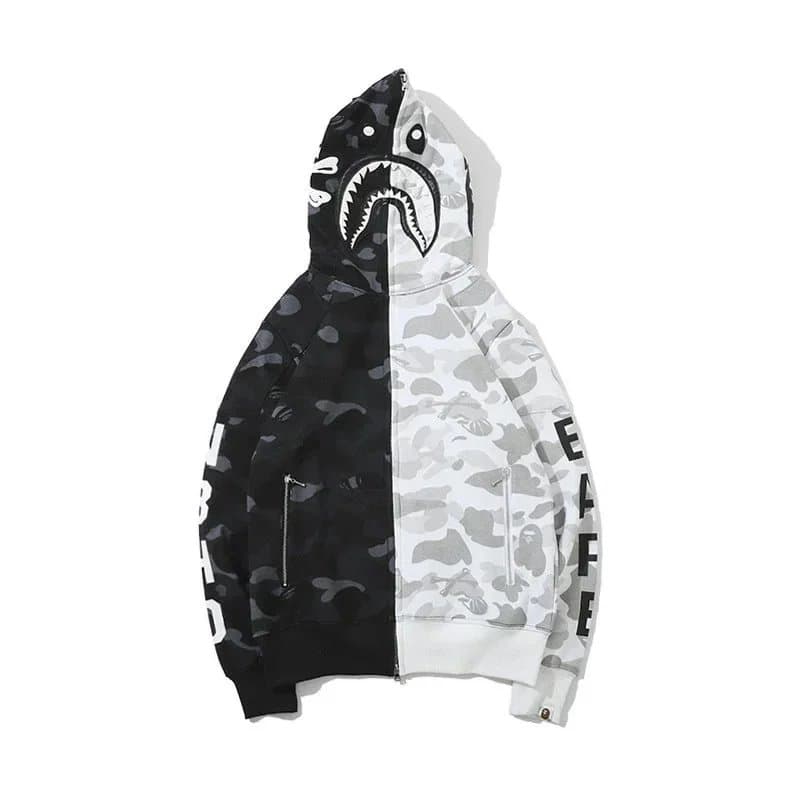 BAPE Shark Hoodie Multi Camo Patchwork — ALBB-08