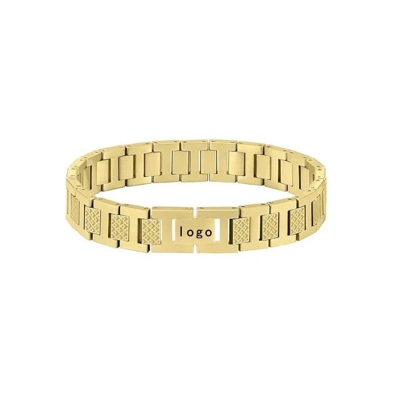 Chrome Hearts Link Bracelet Logo Plate