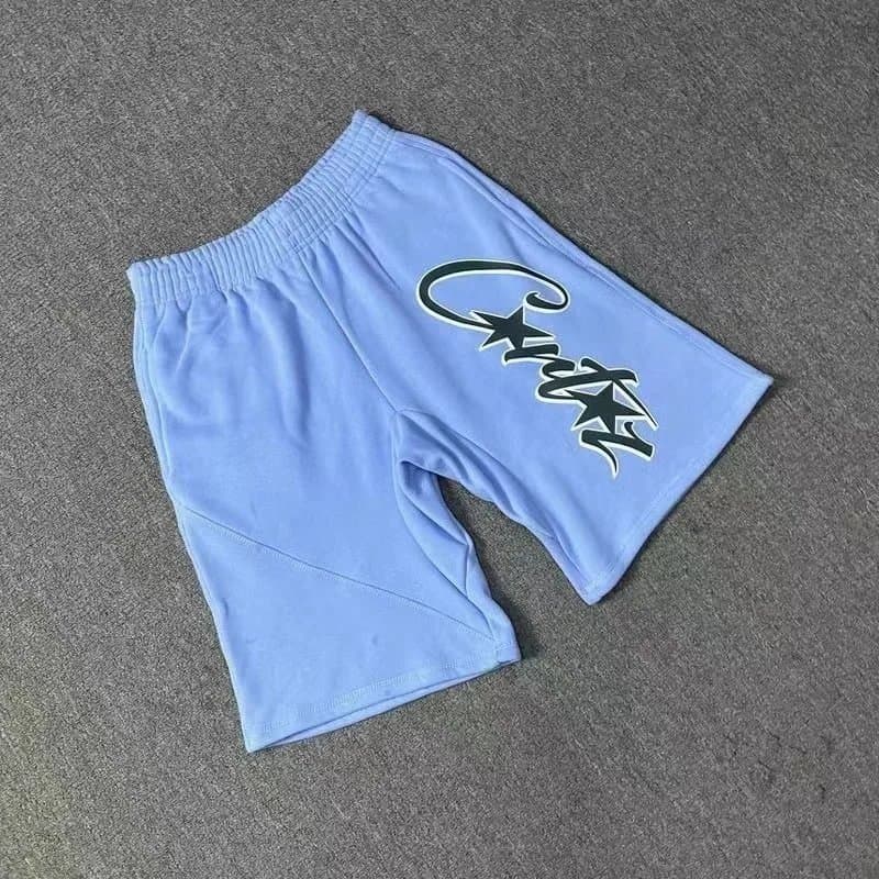 Corteiz Logo Shorts White with Green Script — 10