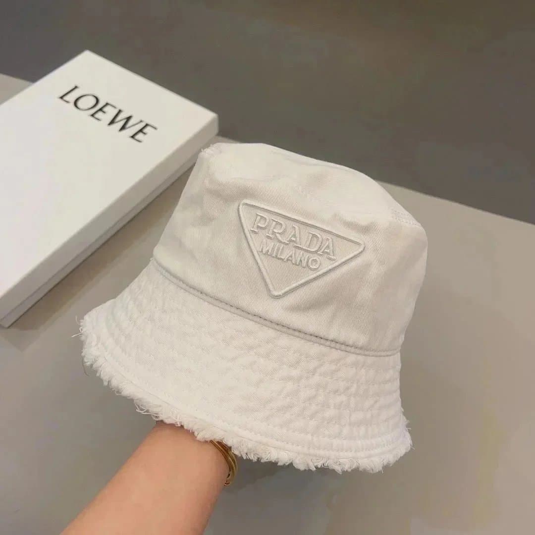 Prada Bucket Hat Logo Embroidered
