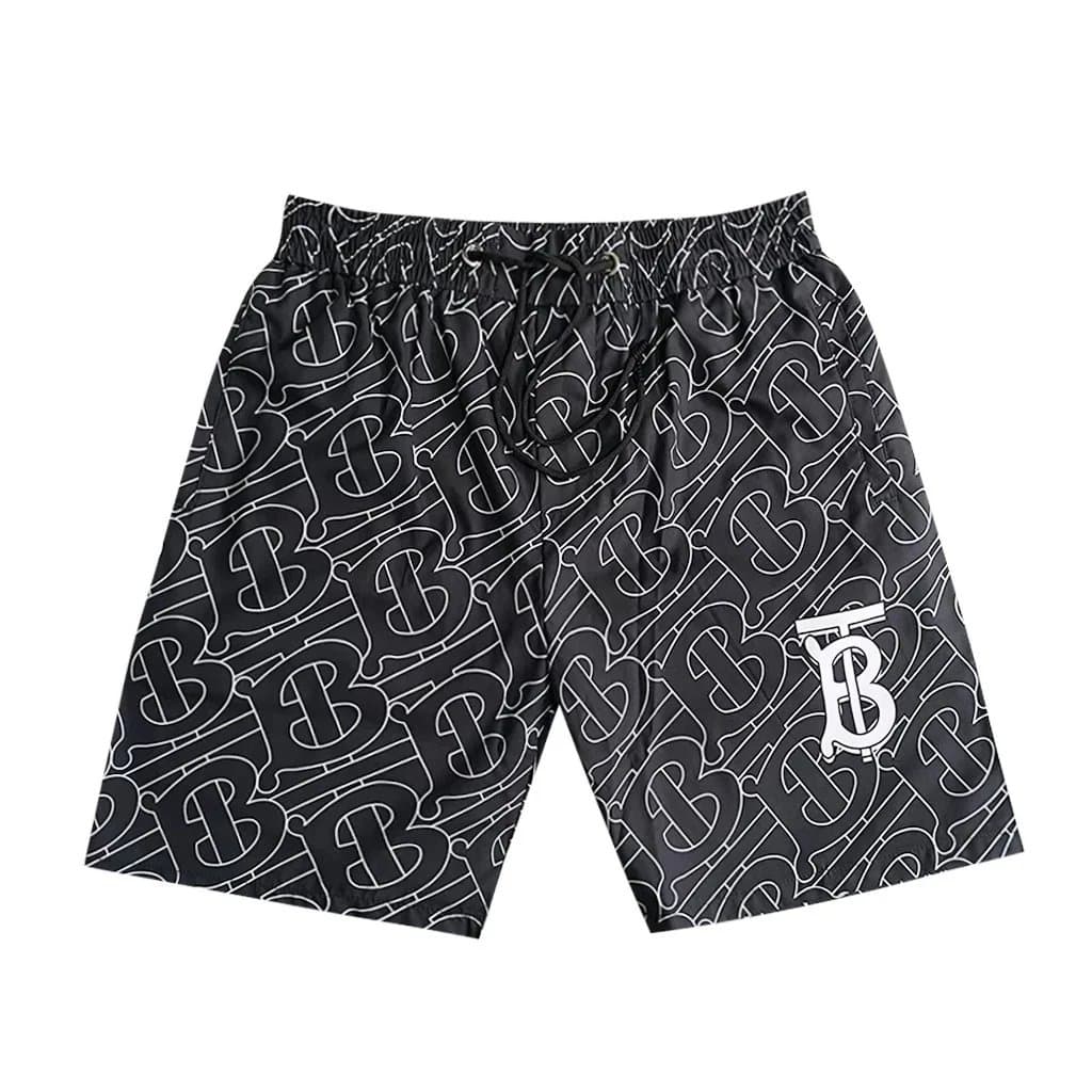 Burberry Logo Patch Shorts Checkered B Patch — 25