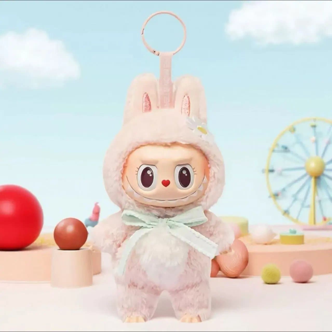 Pop Mart Labubu Plush Keychain Bunny Hoodie