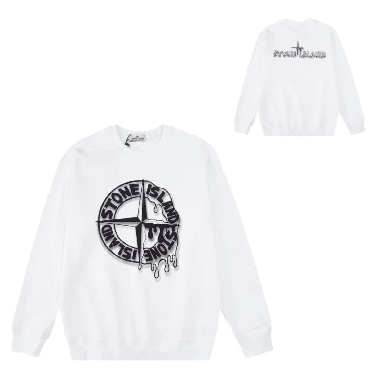 Stone Island Crewneck Sweatshirt Compass Patch — JMFS-YLWY-0090
