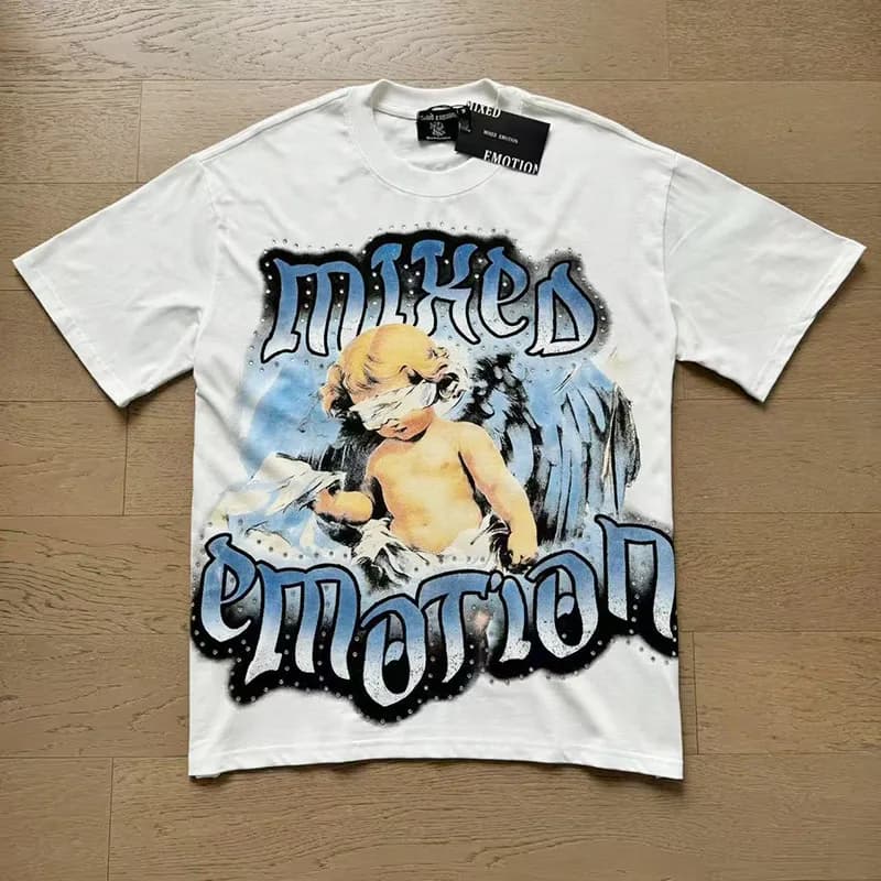 Graphic Tee Mixed Emotion Print