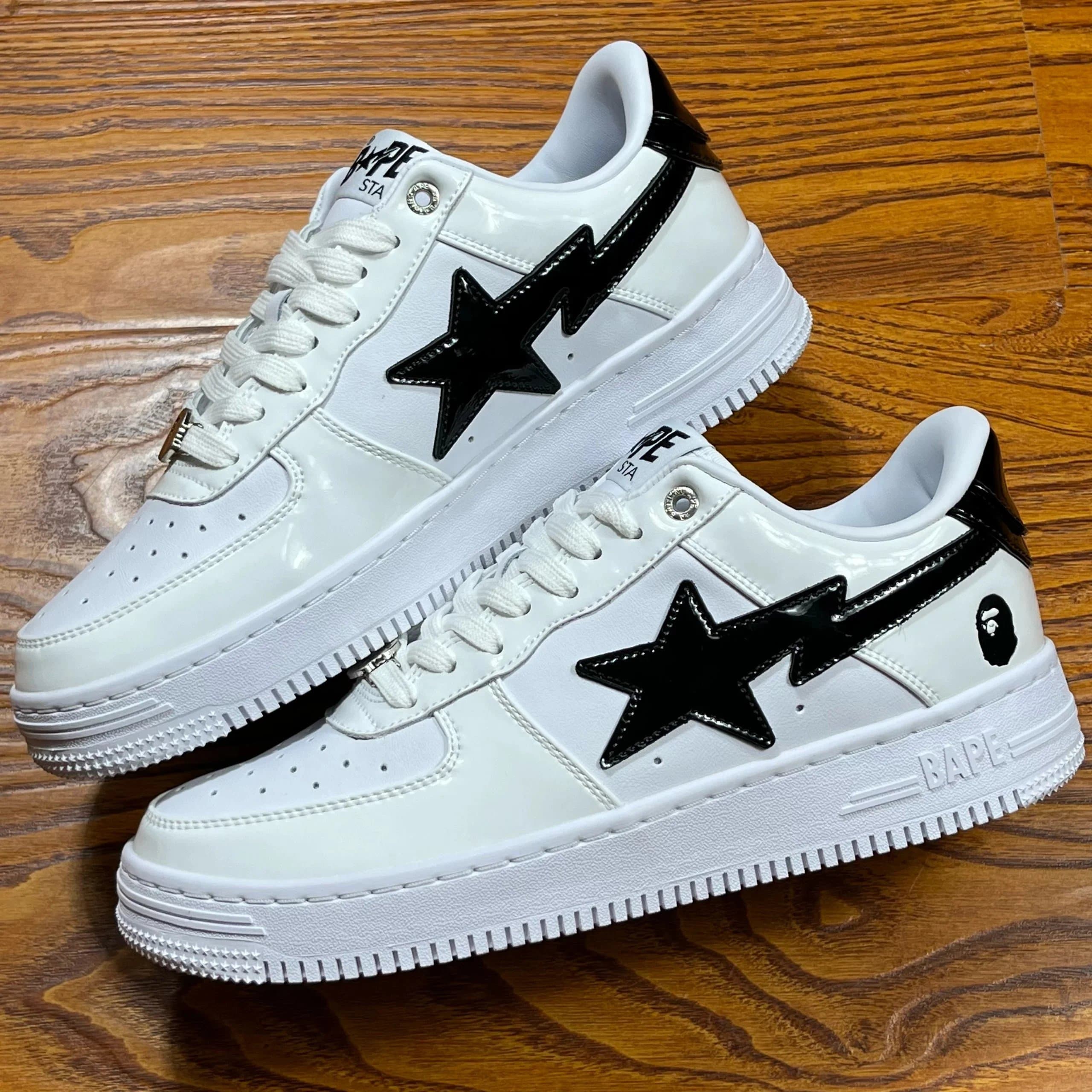 Bape Sta Red White Navy — Bape STA White Black Tai Chi