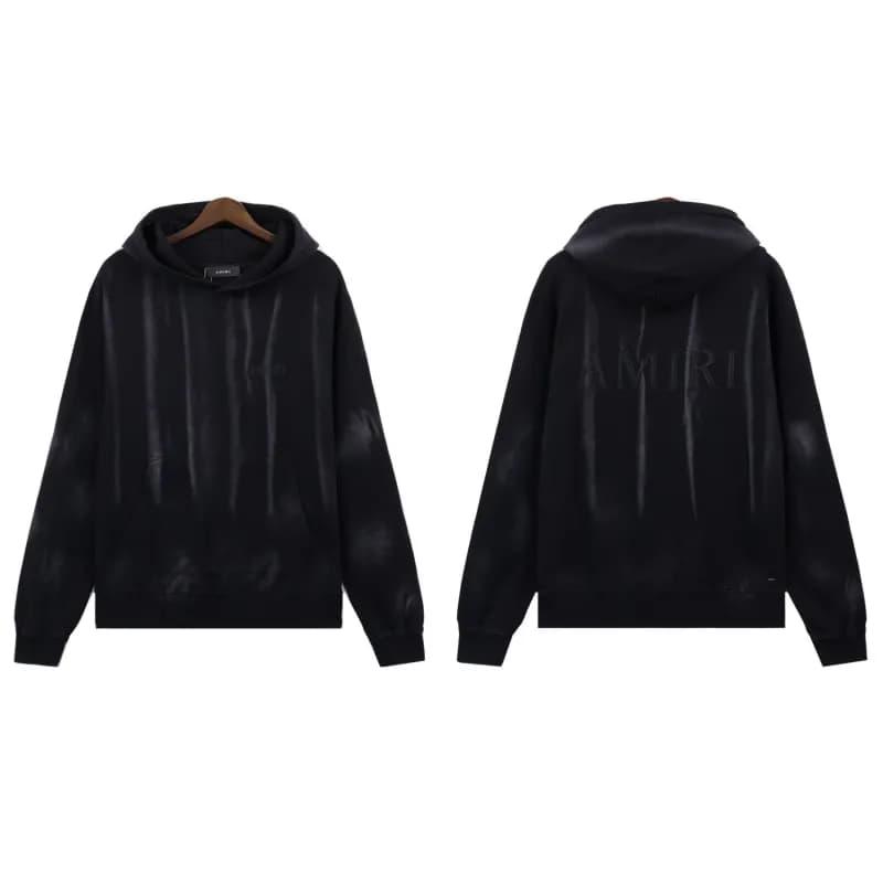 Amiri Hooded Sweatshirt Acid Wash