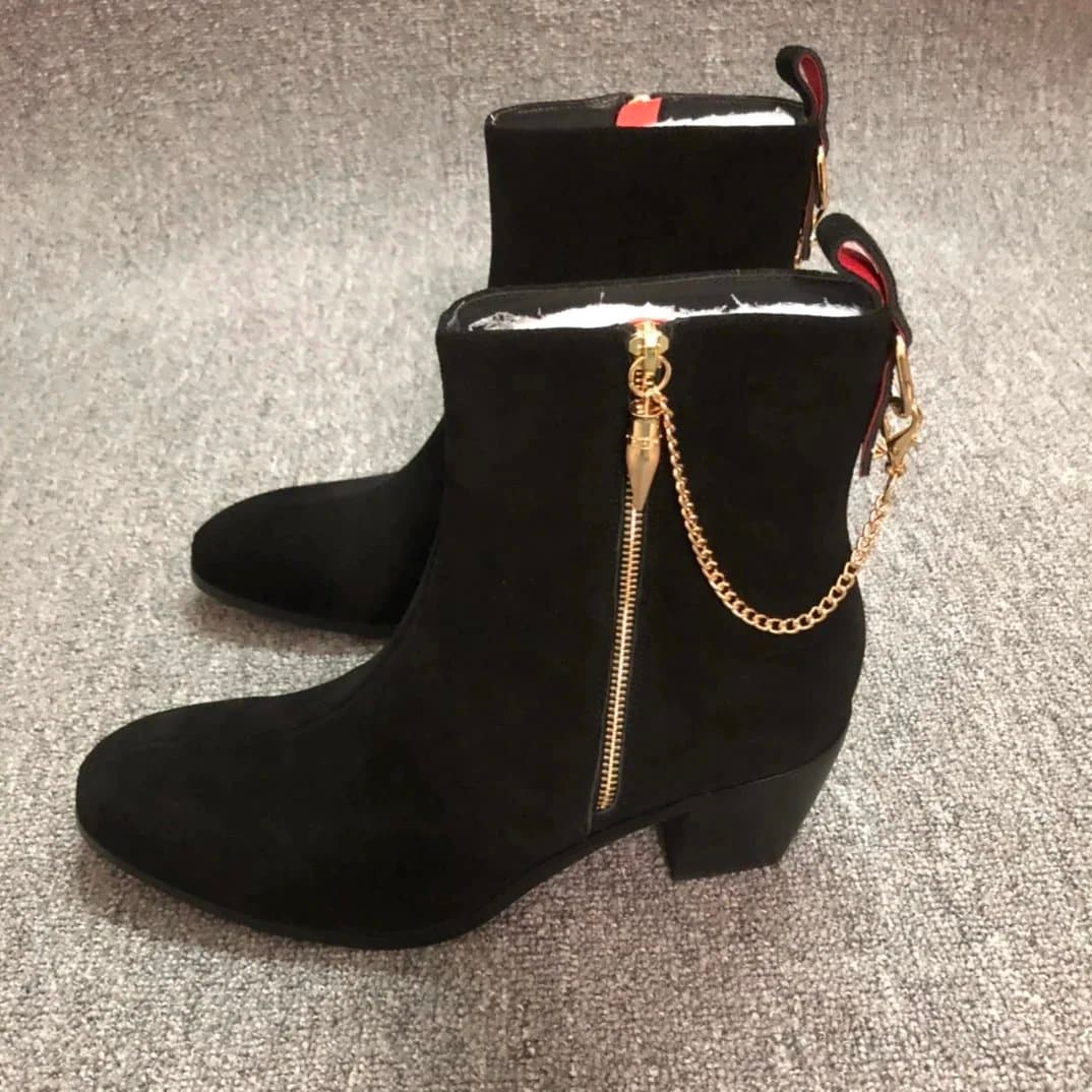 Christian Louboutin Double Strap Loafer Black Patent with CL Buckle — 20