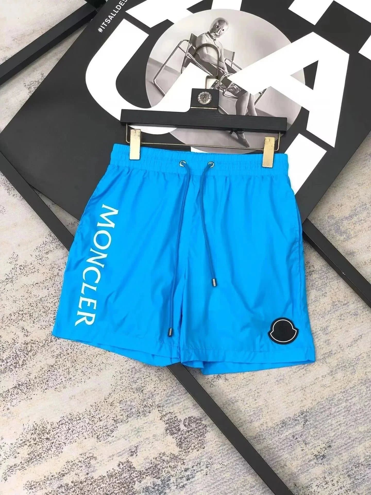 Moncler Logo-Print Shorts Side Logo — TH0201150372