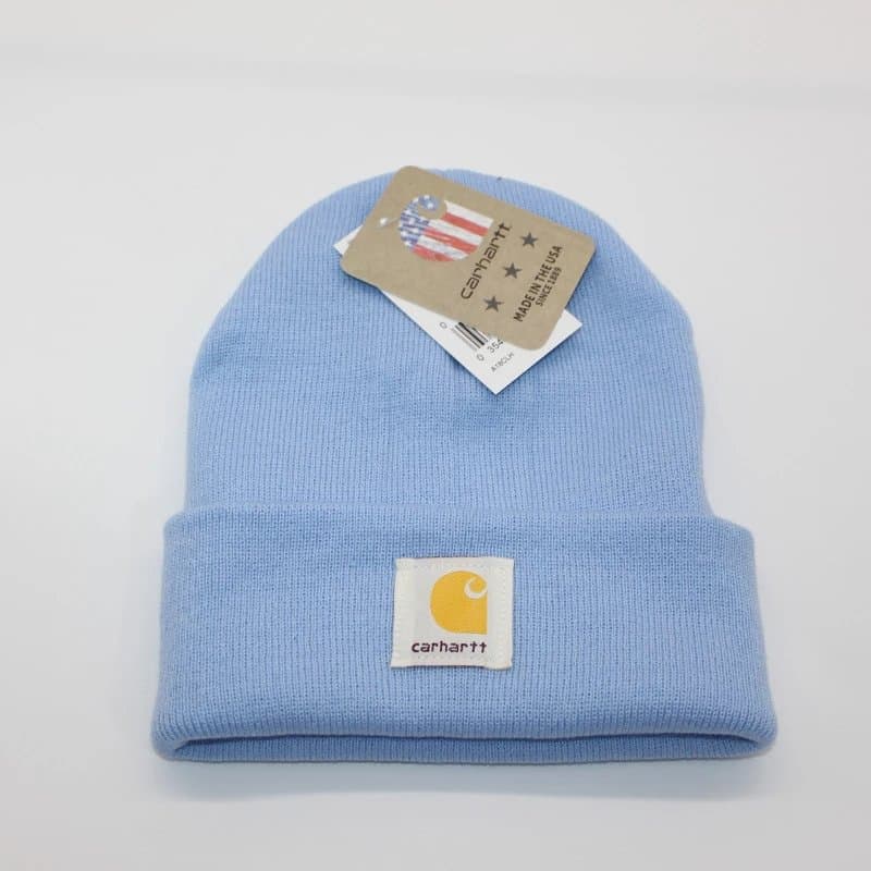 Carhartt Beanie Logo Patch — 均码 · 浅天蓝