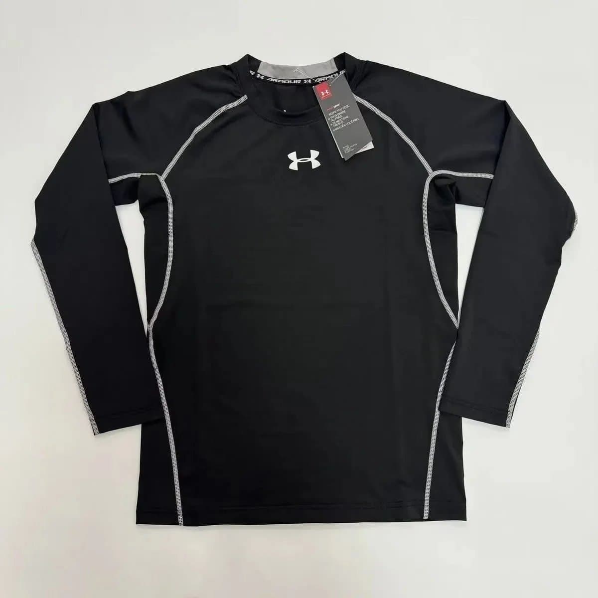 Under Armour HeatGear Compression Long Sleeve Black/White