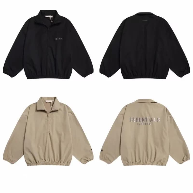 Fear of God Essentials Hooded Sweatshirt Embroidered Logo — W2012黑色
