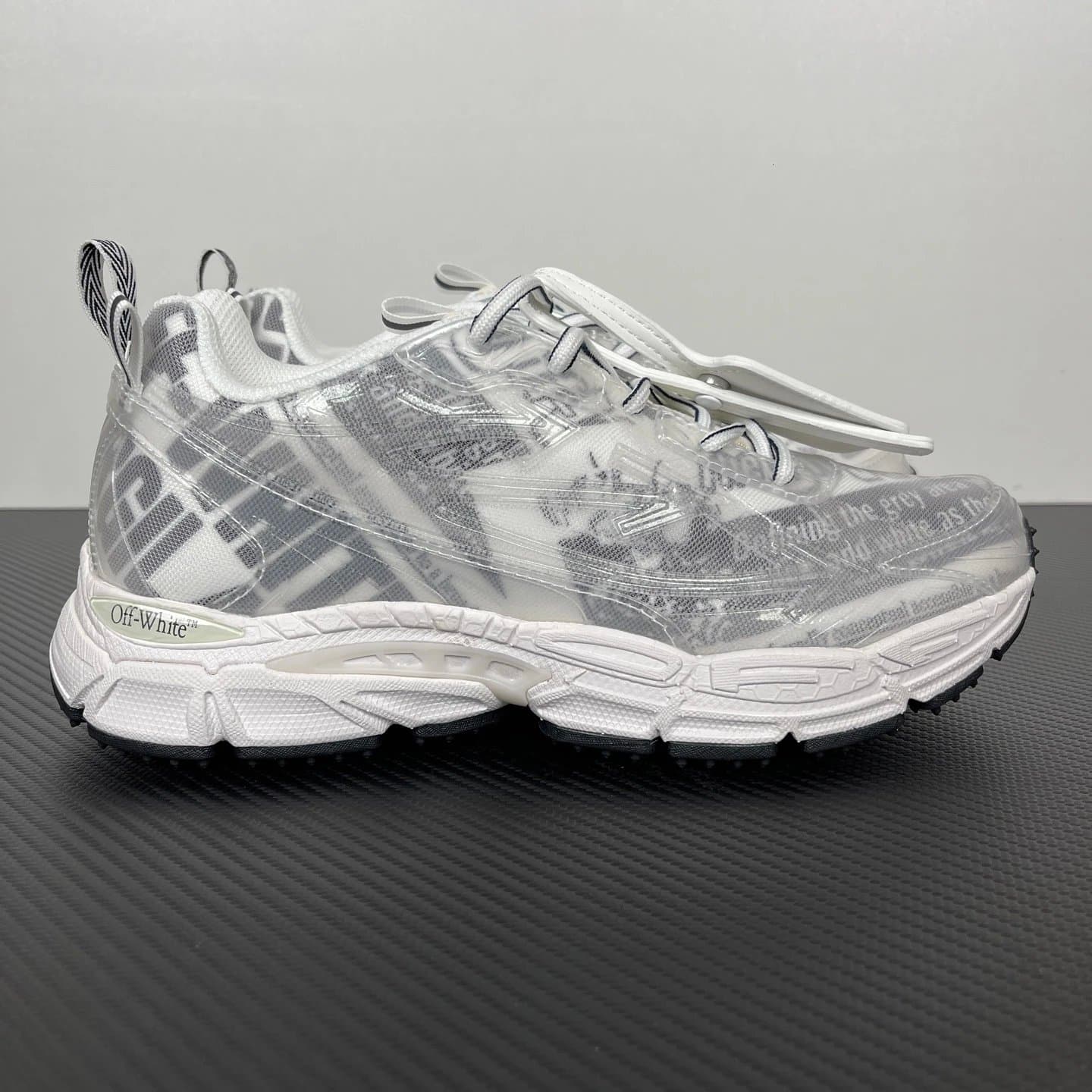 Off-White Arrow Trainer Grey Pink — S版本 · OW跑鞋灰水晶0010055